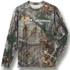 CHEVY LONG SLEEVE SHIRT Realtree XTRA Performance TShirt CAMO HUNTING SILVERADO