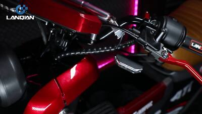 For KLX125 D-TRACKER 2010-2016 CNC DirtBike Brake Clutch Levers KLX Logo Black E - Foto 11