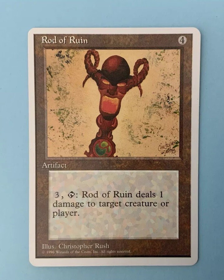 MTG Rod of Ruin Fourth Edition 344/379 Near Mint Magic The Gathering