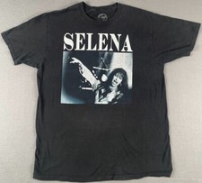 Official Selena Merch Selena Graphic Shirt Mens Size Large Black