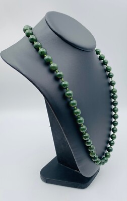 Collier Sautoir Vintage En Perles Vertes - Long - Neuf Sans Emballage