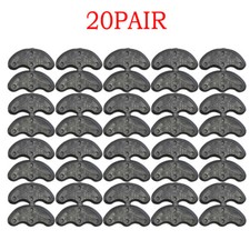 40Pc/20 Pairs Rubber Heels Savers Toe Plates Taps DIY Shoe Repair Pads Unisex