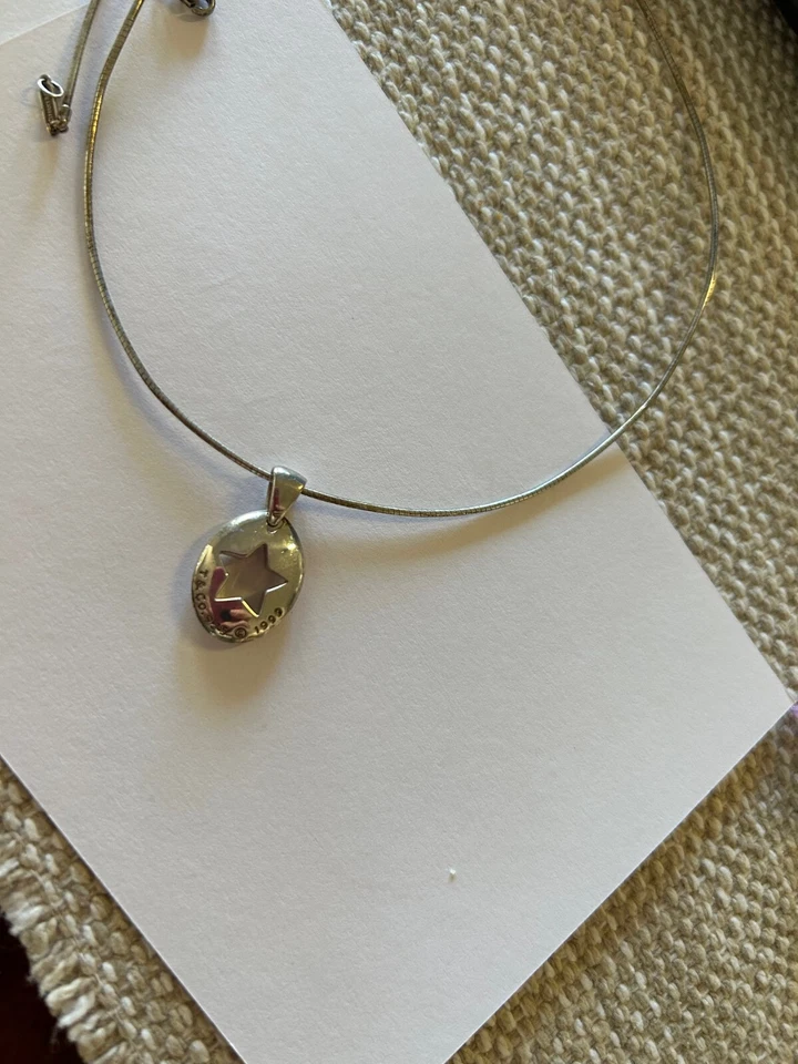 Tiffany & Co. Sterling Silver Star Cutout Pendant VG condition - Image 2 of 4