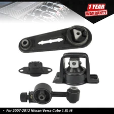 For 2007-2012 Nissan Versa1.8L l4 Set of 4 Engine Motor & Trans Mounts Set