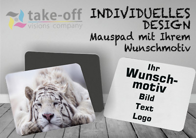 Mousepad Mauspad individuell personalisiert bedruckt mit Foto Logo Motiv Druck  