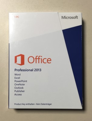 MS Office 2013 Professional PKC Vollversion deutsch neu inkl. Access 2013 etc.