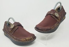 Alegria By PG Brown Leather Dream fit Shoe Comfort Den 589W Size 37