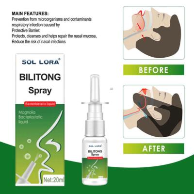 #^1x Rhinitis Nasenspray Nasenspray Chronische Sinusitis Natur-Kräuter Nasenpflege