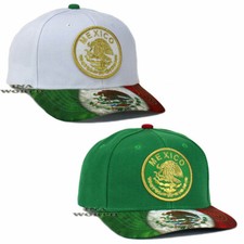 MEXICAN Hat MEXICO Federal Logo Eagle Aguila Flag Bill Snapback Baseball Cap