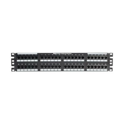 Panduit NK5EPPG48Y 2RU Flat Punchdown Patch Panel  Cat 5e  48 Ports