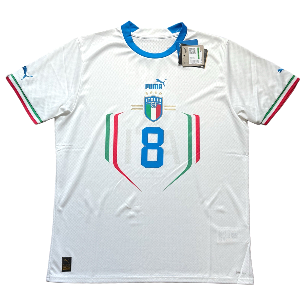 2022 Italy Away Jersey #8 Tonali Large Puma Soccer Football