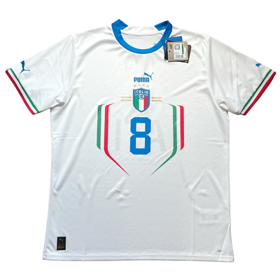 2022 Italy Away Jersey #8 Tonali Large Puma Soccer Football