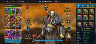 Raid: Shadow Legends Account   Top Champions   Viele Ressourcen - LVL 64