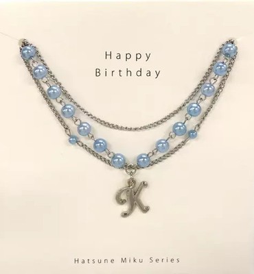 Movic Vocaloid KAITO 10th Anniversary Bracelet Charm 2cm Used Accessory