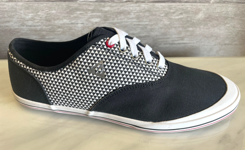 Le Coq Sportif Grandville Men's Sneakers Black Fabric Trainer 42 Shoes us-9 - Picture 7 of 11