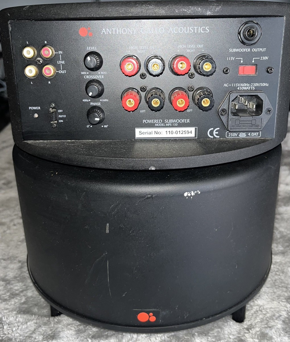 ANTHONY GALLO ACOUSTICS MPS150 サブウーファー Anthony Gallo Acoustics MPS 150 Wired Home Audio Powered Subwoofer
