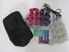 CALISTA TOOLS ION Hairsetter 12 Hot Rollers Curlers with Clips,  BAG S12 BASE