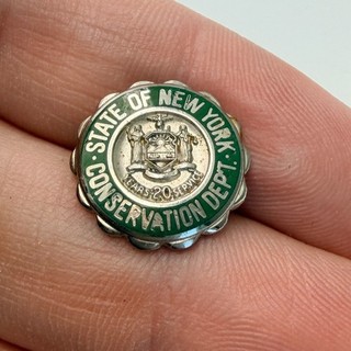 1/10 10k GF State of New York Conservation Department Lapel Pin 20 Years Service