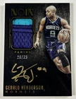 Gerald Henderson 2014-15 Panini Noir Gold Auto Game Worn Relic Prime Patch /35