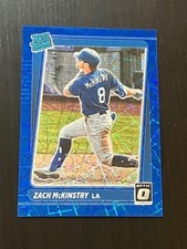 ZACH MCKINSTRY rc 2021 Donruss Optic BLUE VELOCITY PRIZM #d /99
