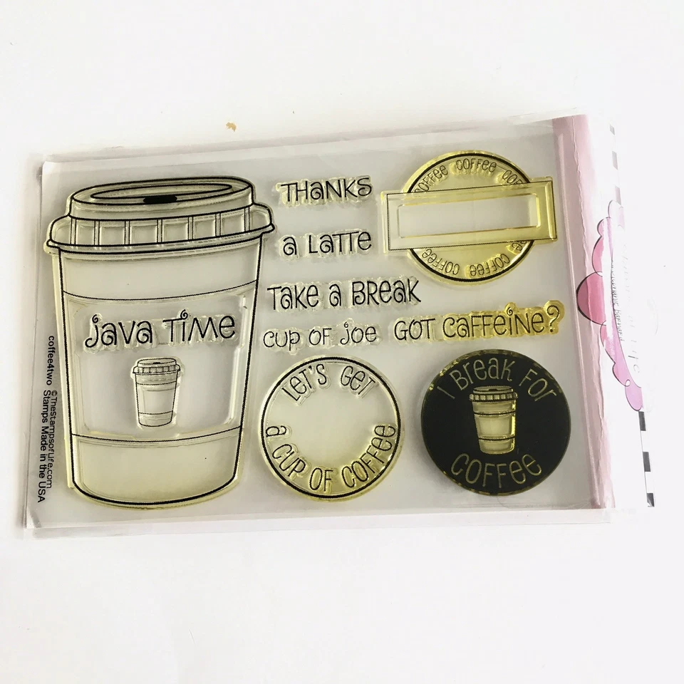 The Stamps of Life - Café Thanks You Are Awesome You Rock Thank You Lote de 2 Foto 3 de 4