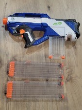 NERF N-Strike Elite Rayven CS-18 Dart Gun with 18 MAX Magazine Blue White Orange