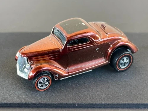 Vintage Hot Wheels Redline 1969 TONE FREE Brown Classic ’36 Ford Coupe - NICE!