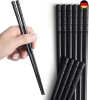 Aoosy 5-Paar Fiberglas SpüLmaschinenfeste EssstäBchen, Japanische EssstäBchen Wi