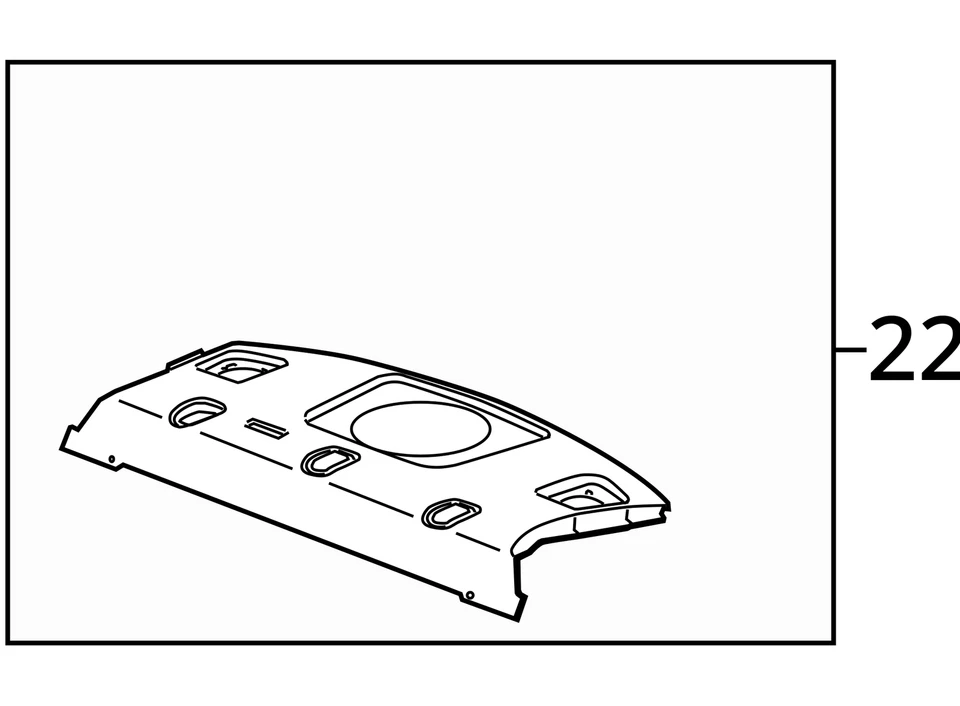 SE ADAPTA A CADILLAC STS 2005-2011 MOLDURA ASM R/WDO PNL LT EFECTIVO 25768919 - NUEVO OEM Foto 3 de 3