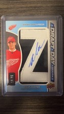 Filip Zadina 2018-19 UD SP Game Used Draft Day Marks /35 DDM RC Red Wings