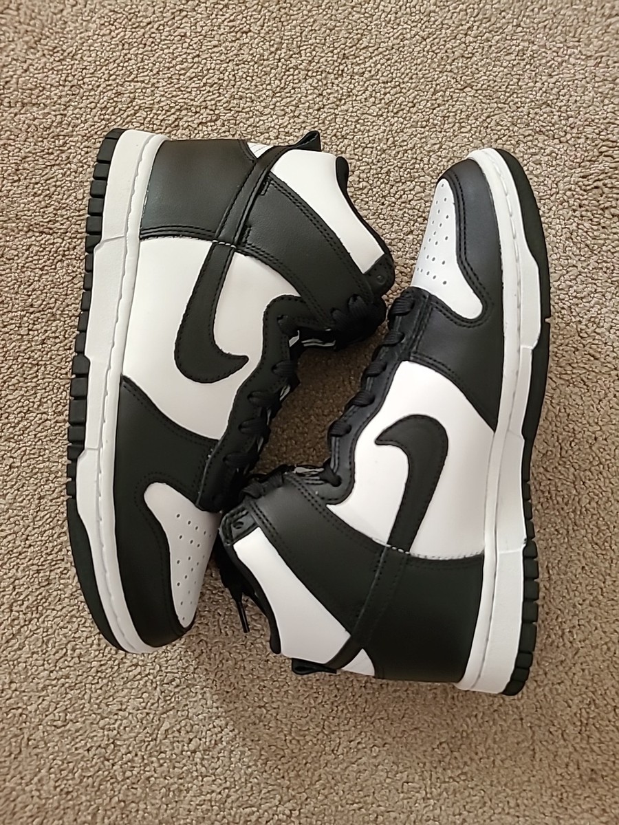 Nike Dunk High 6.5 ホワイト/ブラック NIKE DUNK HIGH RETRO CASUAL SHOES WHITE/BLACK DD1869-103