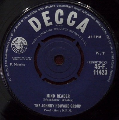 The Johnny Howard Group - Mind Reader (7'', Single)