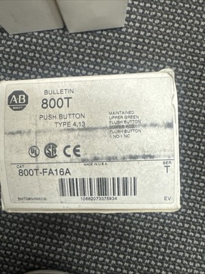 ALLEN BRADLEY 800T-FA16A New Original 30mm Double Push Button 800T 800TFA16A NIB
