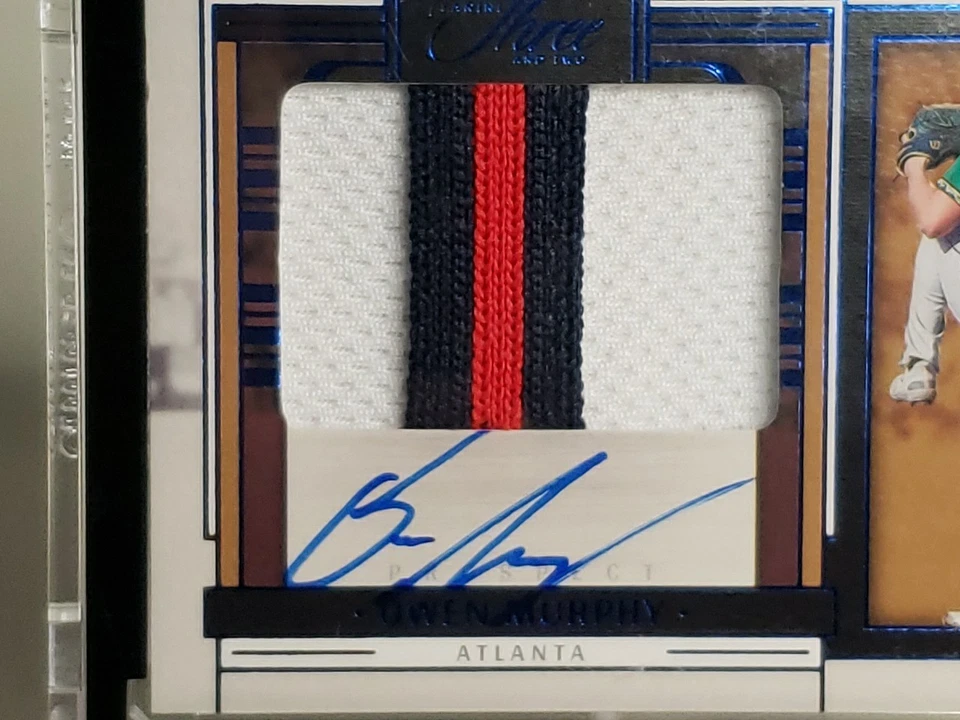 2024 Panini Three And Two Owen Murphy Prospect Jumbo Auto /32 Atlanta Braves - Image 3 of 4