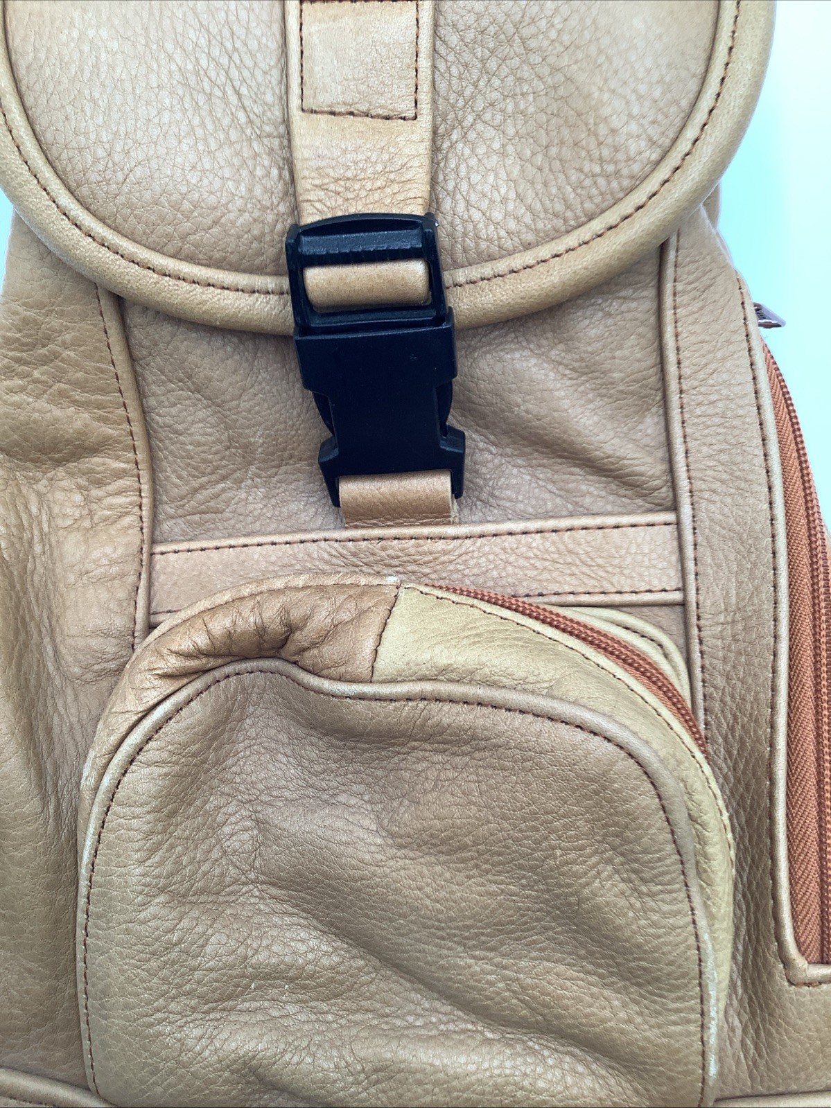 Small Mini Backpack Purse, Drawstring & Clip Clos… - image 4