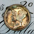 * 1916-P * SUPERB+ GEM BU MS MERCURY SILVER DIME * FROM ORIGINAL COLLECTION