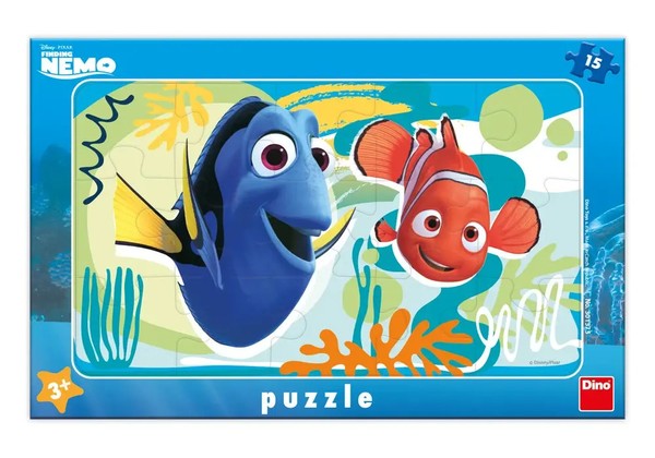 8590878301375 Puzzle Ramkowe 15 ElementóW. Gdzie Jest Nemo? Nemo I Dory Dino-image