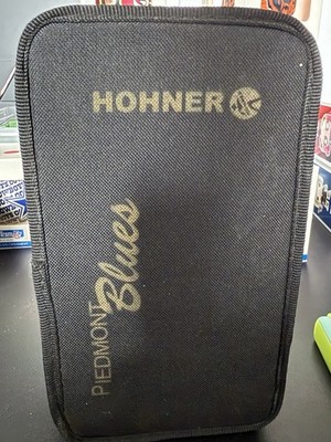 HOHNER Piedmont Blues Diatonic Harmonica Set, 7 Keys, Black Case