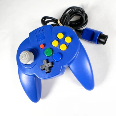 Manette Pad Controller Nintendo 64 N64 Hori Pad Mini Blue Semi HS Jap Japan - Photo 1/4