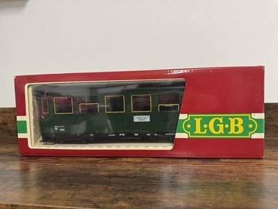 LGB 3062 ÖBB 2nd Class Passenger Car Green G Scale Made In W. Germany Orig. Box