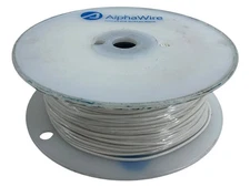 AlphaWire 5857 Wh002 White Hook-Up Wire 500 FT Spool 18 awg