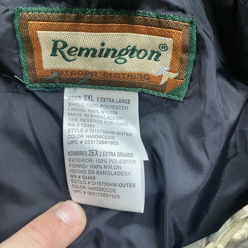 Vintage Realtree Camo Jacket Mens 2XL Brown Camouflage Remington Hunting Coat - Picture 4 of 9