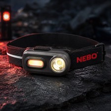 NEBO Einstein 400 Rechargeable LED Headlamp 5 Modes USB Cable Included