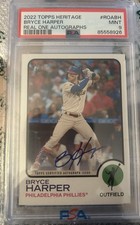 2022 Topps Heritage - Bryce Harper Real One Auto PSA 9  #ROA-BH