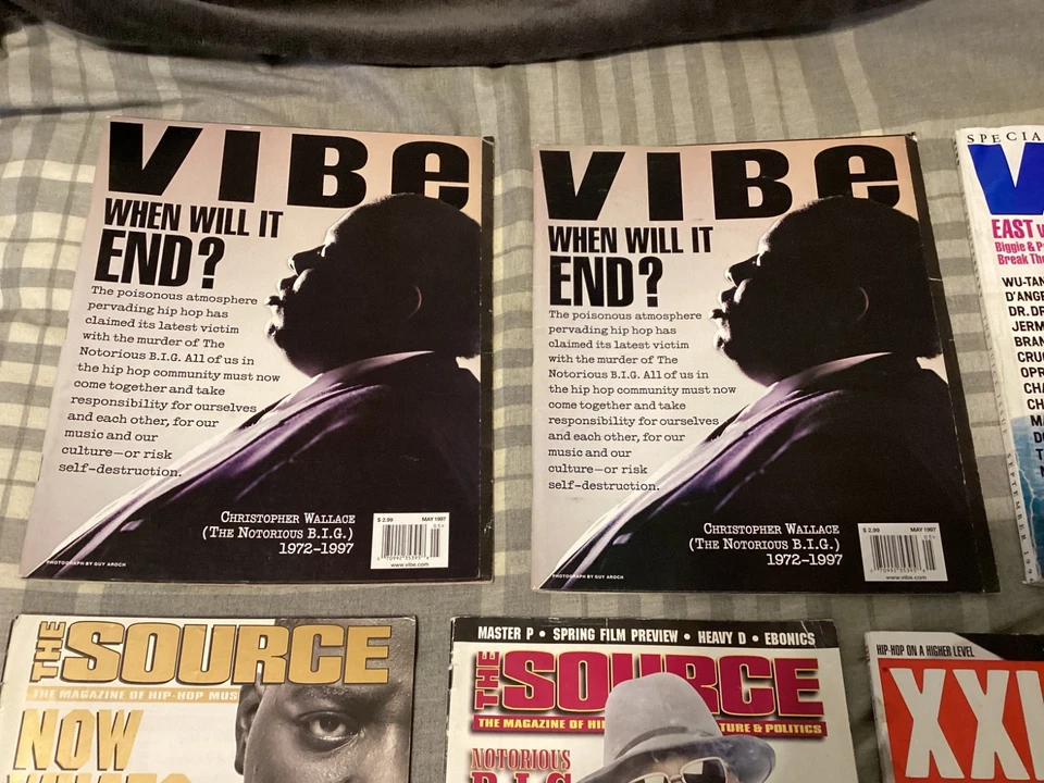 NOTORIOUS BIG BIGGIE 9 MAGAZINES LOT SOURCE XXL VIBE BMG MUSIC CATALOG DIDDY $$$ - Image 2 of 4