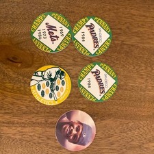 Vintage 1994 MLB Pogs & 1995 Ken Griffey Jr Megacap Padres Mets Athletics 5pc