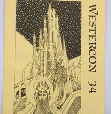 Vintage Westercon 34 Sci Fi Convention Progress Report 3 1981 Sacramento CA Rare