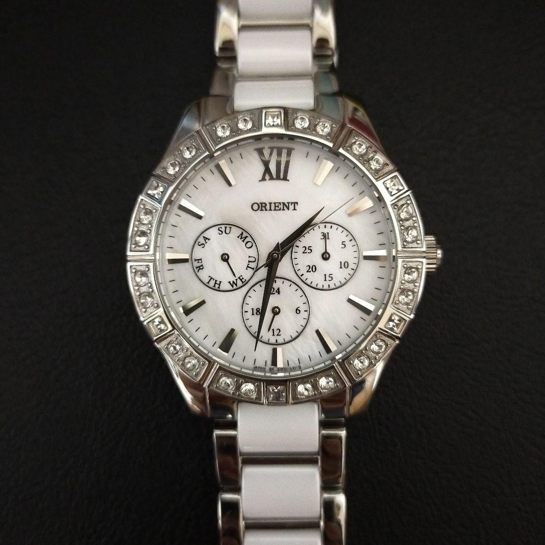 Orient Multi Function Ceramic Watch White Dial 24… - image 2