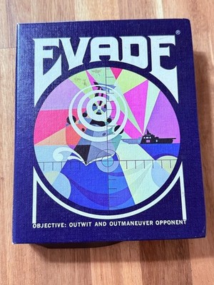 1971 Evade 3M Gamette Strategy Board Game Complete Wood Board