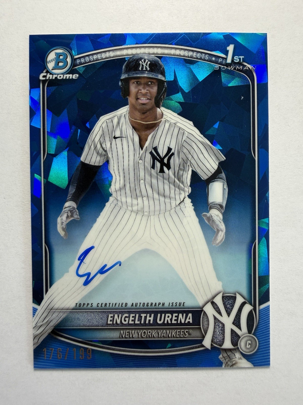 2025 Bowman Sapphire Edition - Chrome Auto Engelth Urena #CPS-EU /199 (AU, RC)